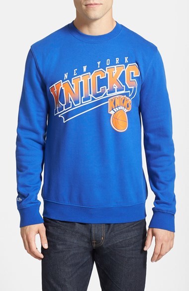 Mitchell & Ness New York Knicks Sweep Graphic Crewneck Sweatshirt ...