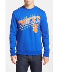Mitchell & Ness New York Knicks Sweep Graphic Crewneck Sweatshirt