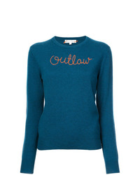 Lingua Franca Outlaw Embroidered Sweater