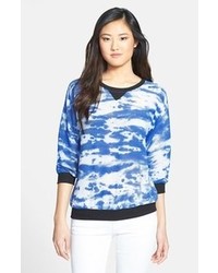 RD Style Print Sweatshirt Marina Blue Medium