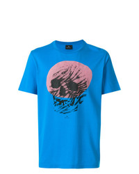 Ps By Paul Smith Abstract Skull Print T Shirt