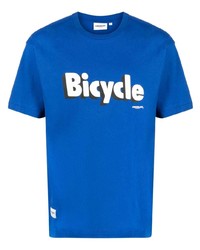 Chocoolate Bicycle Print Cotton T Shirt