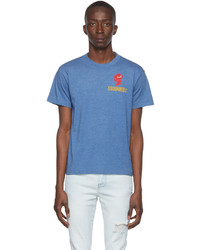 DSQUARED2 Blue Cotton Polyester T Shirt