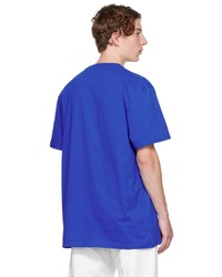 Alexander McQueen Blue Graffiti T Shirt