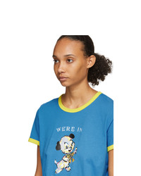 Marc Jacobs Blue Magda Archer Edition The Collaboration T Shirt