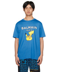 Balmain Blue Pokmon Edition Printed T Shirt