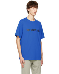 Helmut Lang Blue Printed T Shirt