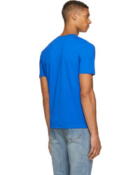 Versus Blue Rainbow Stud Lion Logo T Shirt
