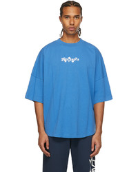 Palm Angels Blue Shootins Over Logo T Shirt