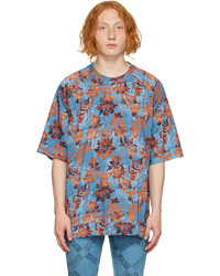 VERSACE JEANS COUTURE Blue Tapestry T Shirt