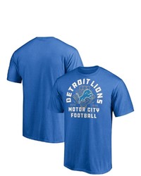 FANATICS Branded Blue Detroit Lions Hometown Collection 1st Down T Shirt