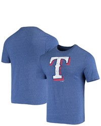 FANATICS Branded Royal Texas Rangers Weathered Official Logo Tri Blend T Shirt