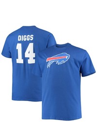 FANATICS Branded Stefon Diggs Royal Buffalo Bills Big Tall Player Name Number T Shirt
