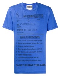 Moschino Care Label Print T Shirt