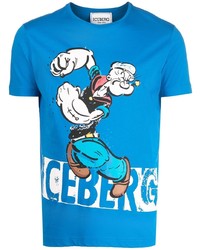 Iceberg Cartoon Print T Shirt