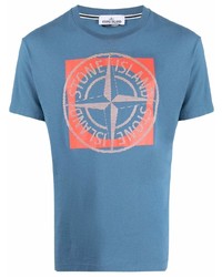 Stone Island Compass Motif Short Sleeve T Shirt