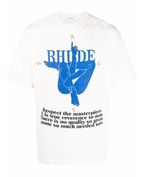 Rhude Compass Print T Shirt