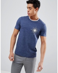 United Colors of Benetton Crew Neck T Shirt With Compass Print