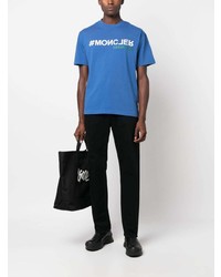 MONCLER GRENOBLE Day Namic Logo Print Cotton T Shirt