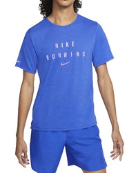 Nike Dri Fit Miler Reflective Running T Shirt