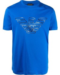 Emporio Armani Eagle Logo Print T Shirt