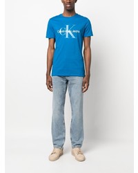 Calvin Klein Jeans Graphic Print Cotton T Shirt