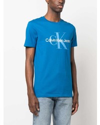 Calvin Klein Jeans Graphic Print Cotton T Shirt