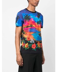 Dolce & Gabbana Hawaiian Print Cotton T Shirt