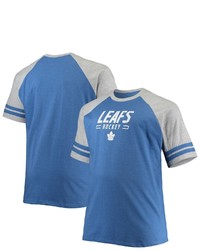 PROFILE Heathered Blue Toronto Maple Leafs Big Tall Raglan T Shirt At Nordstrom
