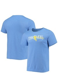 HOMEFIELD Heathered Light Blue Marquette Golden Eagles Vintage Basketball T Shirt
