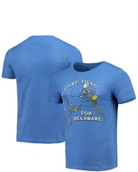 HOMEFIELD Heathered Royal Delaware Fightin Blue Hens Vintage Marching Band T Shirt In Heather Royal At Nordstrom