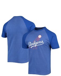 STITCHES Heathered Royal Los Angeles Dodgers Raglan T Shirt In Heather Royal At Nordstrom