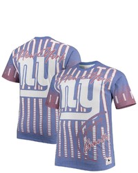 Mitchell & Ness Heathered Royal New York Giants Jumbotron Big Tall T Shirt