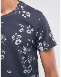Selected Homme Crew Neck T Shirt With All Over Floral Print
