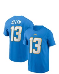 Nike Keenan Allen Powder Blue Los Angeles Chargers Name Number T Shirt At Nordstrom