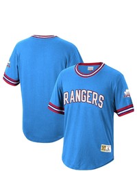Mitchell & Ness Light Blue Texas Rangers Cooperstown Collection Wild Pitch Jersey T Shirt