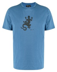 agnès b. Lizard Print Short Sleeve T Shirt