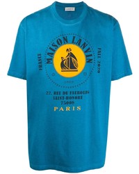 Lanvin Logo Print Cotton T Shirt