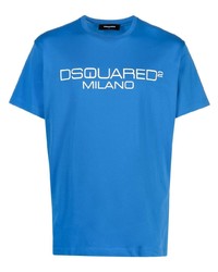 DSQUARED2 Logo Print Cotton T Shirt