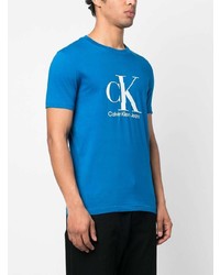 Calvin Klein Logo Print Detail T Shirt