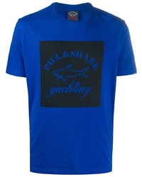 Paul & Shark Logo Print T Shirt