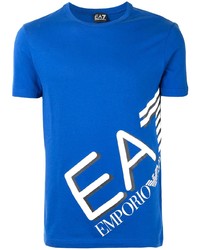 Ea7 Emporio Armani Logo Print T Shirt