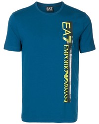 Ea7 Emporio Armani Logo Print T Shirt