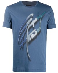 Emporio Armani Logo Signature Print T Shirt