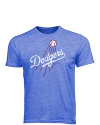 Majestic Threads Los Angeles Dodgers Primary Logo Tri Blend T Shirt