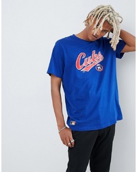New Era Mlb Cubs Oversized T Shirt With Chest Logo In Blue