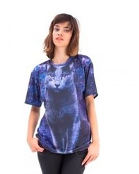 Carnet de Mode Mr Gugu Miss Go Black Cat Printed Polyester Tshirt