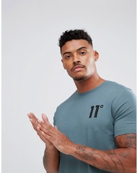 11 Degrees Muscle T Shirt In Blue