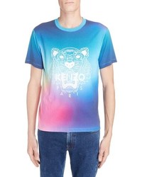 Kenzo Rainbow Tiger Print T Shirt