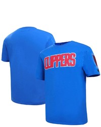 PRO STANDARD Royal La Clippers Chenille T Shirt